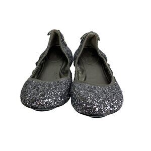 Maria Sharapova by Cole Haan Sz 7.5 B Air Bacara Black Sparkle Ballet Flats